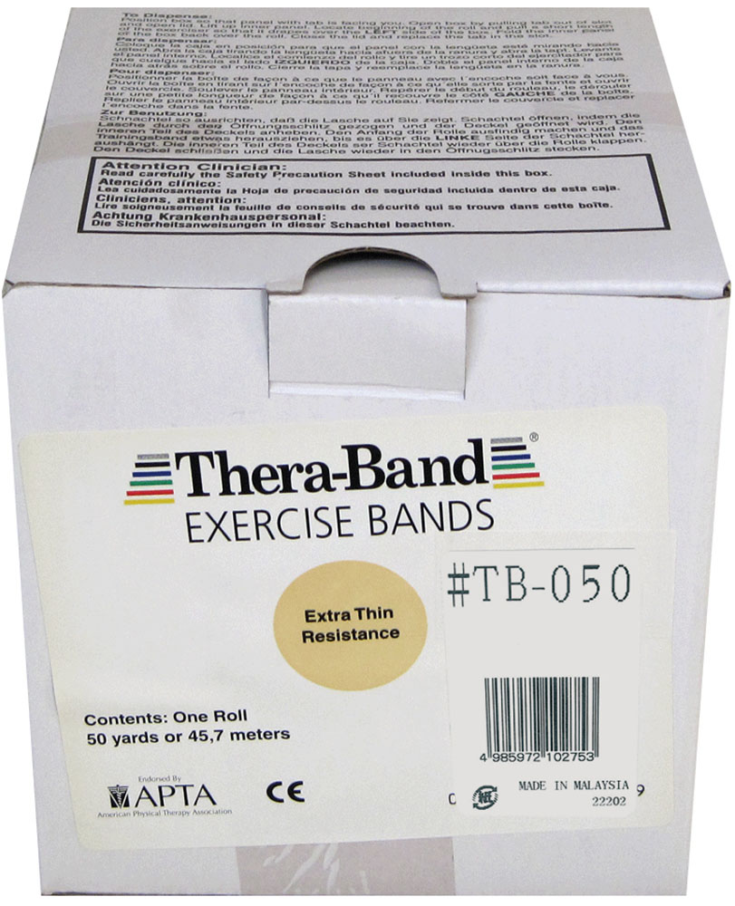 【8/1限定 ポイント最大10倍】 セラバンド THERABAND セラバンド 45m 強度レベル－2 タン トレーニングバンド トレーニング 筋トレ リハビリ ストレッチ ダイエット TB050